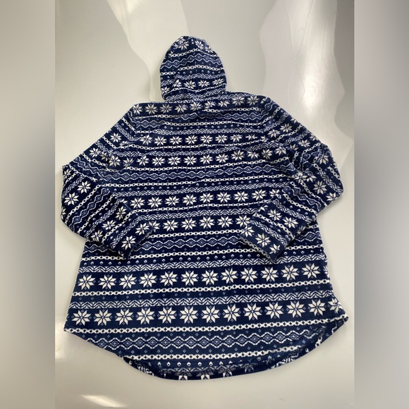 LAND’S END blue christmas soft sweater p26-04 - Picture 4 of 8